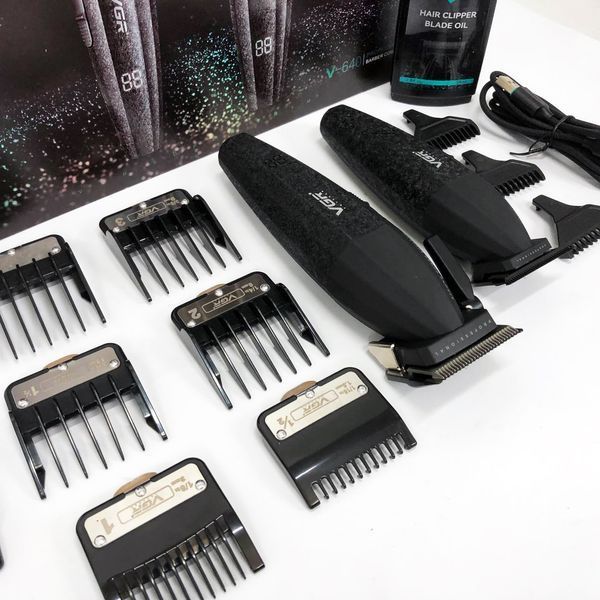 Профессиональный набор для стрижки волос VGR V-640 аккумуляторный Barber Combo PREMIUM. Цвет: черный 00015195 фото
