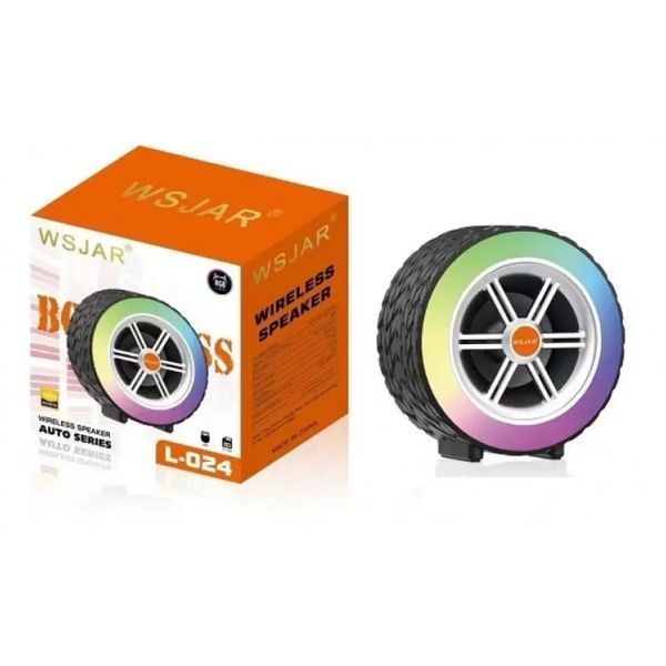 Портативна бездротова Bluetooth колонка WSJAR L-024 Компактна колонка з підсвічуванням та унікальним дизайном 00017331 фото