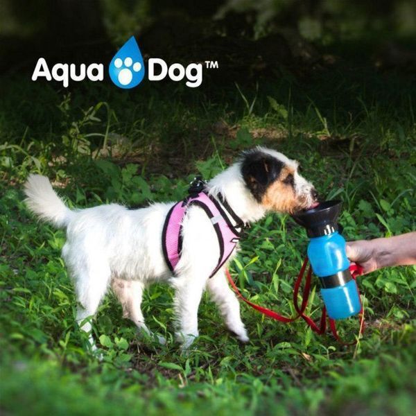 Поїлка для собак дорожня переносна Aqua Dog 537 мл портативна пляшка для великих та дрібних собак FS-97 00021879 фото
