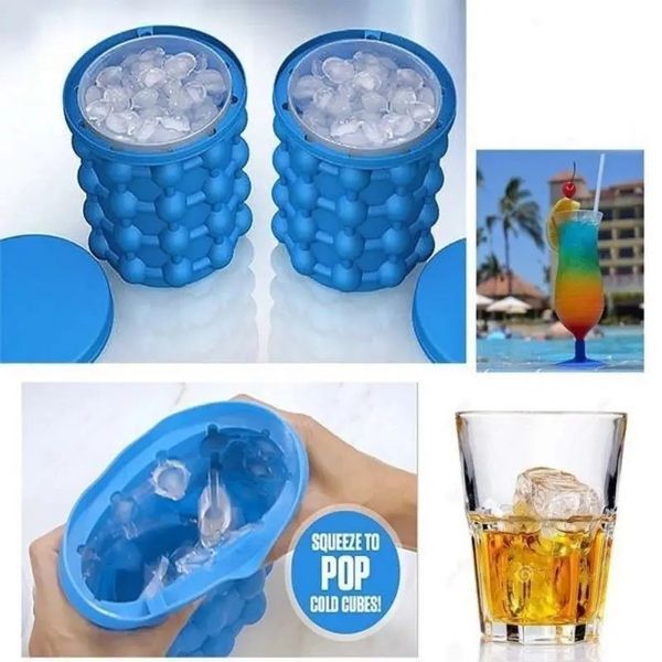Форма відро для льоду Ice Cube Maker Genie для охолодження напоїв у пляшках 00019252 фото