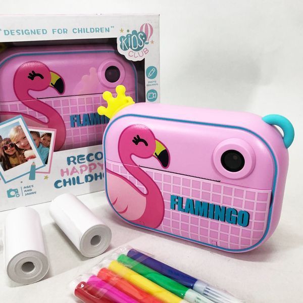 Детский фотоаппарат мгновенной печати YT008 PINK FLAMINGO с поддержкой microSD 00016284 фото