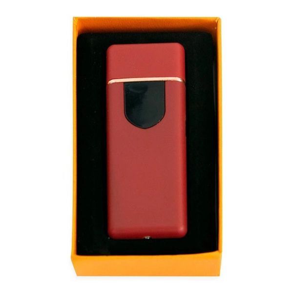 Электрозажигалка USB ZGP ABS, сенсорная зажигалка электрическая спиральная. Цвет: красный 00023019 фото
