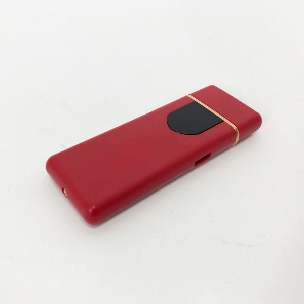 Электрозажигалка USB ZGP ABS, сенсорная зажигалка электрическая спиральная. Цвет: красный 00023019 фото