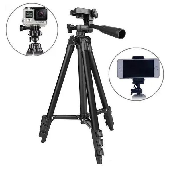 Штатив для телефону та фотоапарата Tripod 3120 PRO портативний трипод 0,35-1.02м висота 00012608 фото