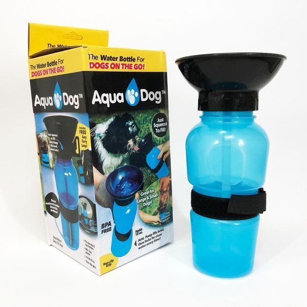 Поїлка для собак дорожня переносна Aqua Dog 537 мл портативна пляшка для великих та дрібних собак FS-97 00021879 фото