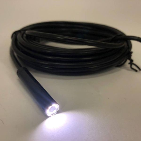 Камера эндоскоп с кабелем на 2 метра 7 мм USB/micro USB с подсветкой, Usb эндоскоп для андроид 00017259 фото