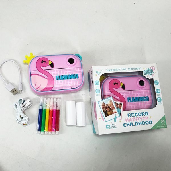 Детский фотоаппарат мгновенной печати YT008 PINK FLAMINGO с поддержкой microSD 00016284 фото