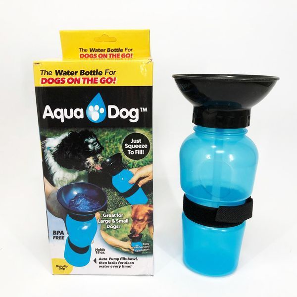 Поїлка для собак дорожня переносна Aqua Dog 537 мл портативна пляшка для великих та дрібних собак FS-97 00021879 фото