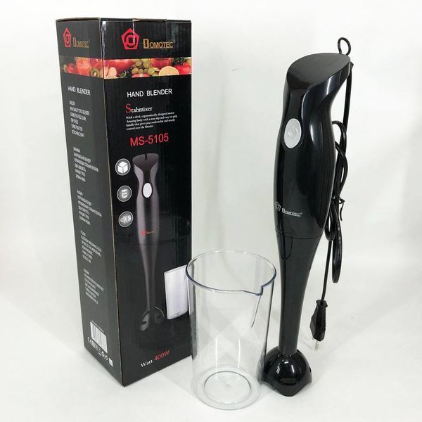Блендер DOMOTEC MS-5105 400 Вт со стаканом, красивый погружной блендер для дома, электрический блендер 00018859 фото