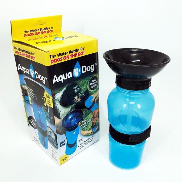 Поїлка для собак дорожня переносна Aqua Dog 537 мл портативна пляшка для великих та дрібних собак FS-97 00021879 фото