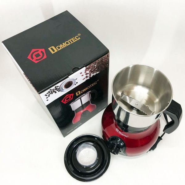 Электрическая кофемолка Domotec MS-1108 600 мл 250 Вт, электрическая кофемолка для турки, роторная кофемолка 00018958 фото