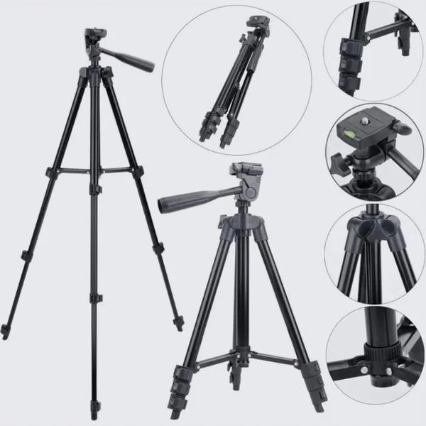 Штатив для телефону та фотоапарата Tripod 3120 PRO портативний трипод 0,35-1.02м висота 00012608 фото