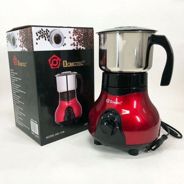 Электрическая кофемолка Domotec MS-1108 600 мл 250 Вт, электрическая кофемолка для турки, роторная кофемолка 00018958 фото