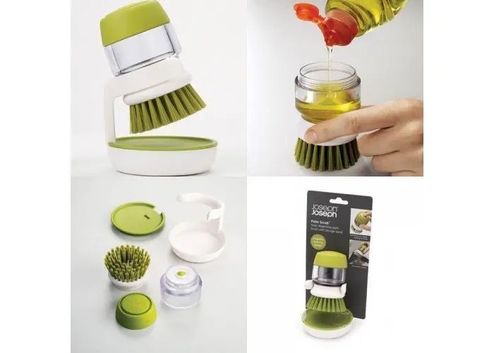 Щітка для миття посуду з дозатором для миючого засобу Soap Brush 00012828 фото