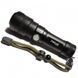 Ручной аккумуляторный светодиодный фонарь Police X-Balog BL-1827-P90 переносной с USB зарядкой оптическим зумом и металлическим корпусом + ремешок на руку 00022980 фото 9