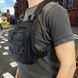 Нагрудная тактическая сумка мужская, сумка через плечо черная разгрузка 00018365 фото 17