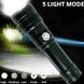 Ручной аккумуляторный светодиодный фонарь Police X-Balog BL-1827-P90 переносной с USB зарядкой оптическим зумом и металлическим корпусом + ремешок на руку 00022980 фото 4