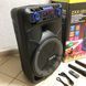 Профессиональная аккумуляторная акустическая система ZXX-1011 800 Вт 15" со светомузыкой и микрофонами 00017707 фото 8