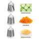 Овощерезка мультислайсер Tabletop Drum Grater Kitchen Master Терка для овощей и фруктов 3 насадки. Цвет: белый 00019965 фото 3