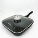 Сковорода гриль UNIQUE UN-4012 стильная 24см, Надежная сковорода с антипригарным покрытием 00019041 фото 12