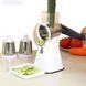 Овощерезка мультислайсер Tabletop Drum Grater Kitchen Master Терка для овощей и фруктов 3 насадки. Цвет: белый 00019965 фото 5