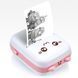 Портативний мініпринтер Mini printer з Bluetooth для термодруку без чорнила зі смартфона. Колір: рожевий 00016349 фото 4