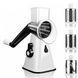 Овощерезка мультислайсер Tabletop Drum Grater Kitchen Master Терка для овощей и фруктов 3 насадки. Цвет: белый 00019965 фото 1