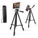 Штатив для телефону та фотоапарата Tripod 3120 PRO портативний трипод 0,35-1.02м висота 00012608 фото 36