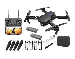 Квадрокоптер (міні-дрон) S89 Pro Black (камера HD 4К 1080P, WiFi, FPV, 1 акумулятори по 1800 mAh) з кейсом, чорний S89 Pro with camera 4K - швидкий маневрений квадрокоптер для зйомки у високій якості 00016424 фото
