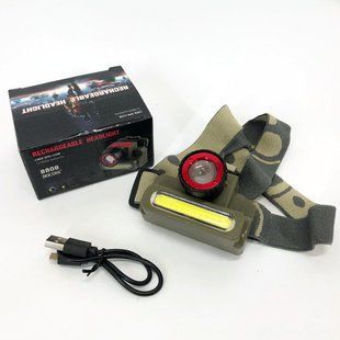Ліхтар налобний Police 8808/6908-XPE+COB, micro USB, вбудований акумулятор, ліхтарик на голову із зарядкою 00022926 фото