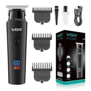Тример для волосся VGR V-937, з USB-кабелем для зарядки, світлодіодним дисплеєм, 3 насадками 00014459 фото