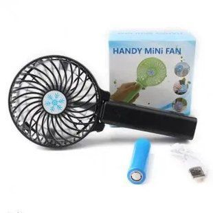 Портативный Мини вентилятор ручной аккумуляторный mini fan 00018607 фото