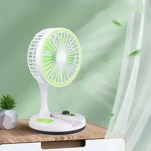 Настольный вентилятор с LED подсветкой и USB, KC-7900 / Мини-вентилятор настольный аккумуляторный 00018564 фото
