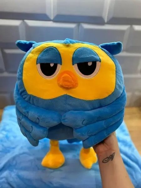 М'яка іграшка Happy Baby Сова плед-подушка трансформер 3 в 1 зелений 00016135 фото