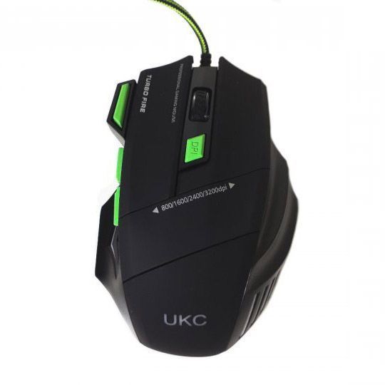 Мишка провідна ігрова UKC 6967 з килимком 00017624 фото