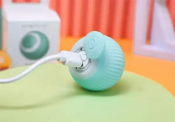 Іграшка для кішки USB smart м'яч-кулька PetGravity з хаотичним рухом та світловою панеллю 00021987 фото