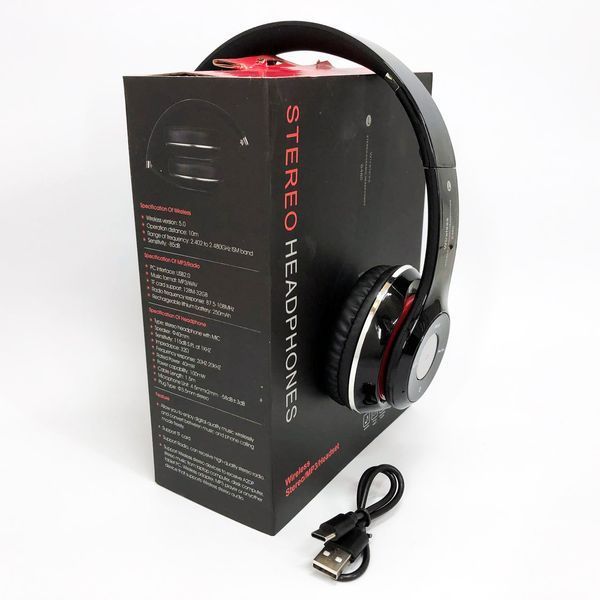 Беспроводные наушники S460 Bluetooth black с MP3 плеером черный 18-20000 Гц, Беспроводные блюз наушники 00023815 фото