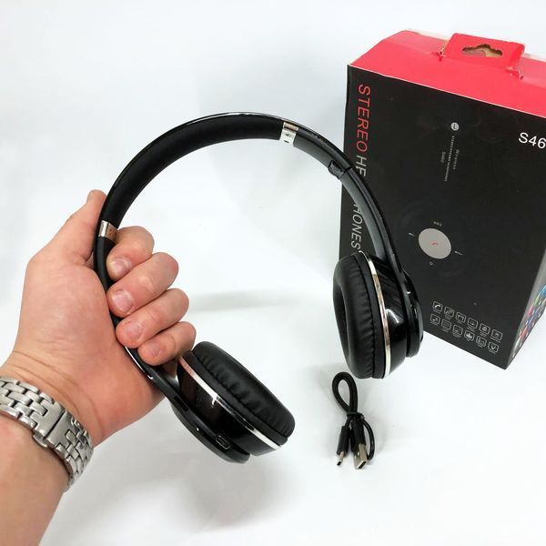 Беспроводные наушники S460 Bluetooth black с MP3 плеером черный 18-20000 Гц, Беспроводные блюз наушники 00023815 фото
