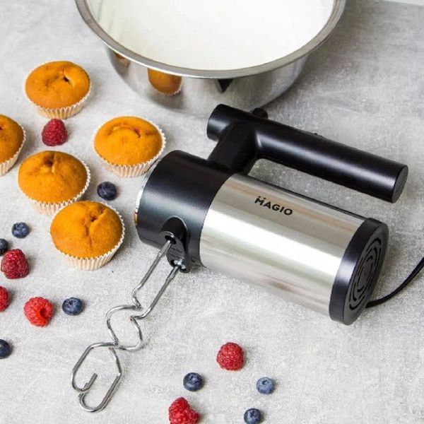 Миксер ручной MAGIO МG-231 300 Вт, миксер для взбивания, ручной миксер для кухни, миксер для кухни 00018869 фото