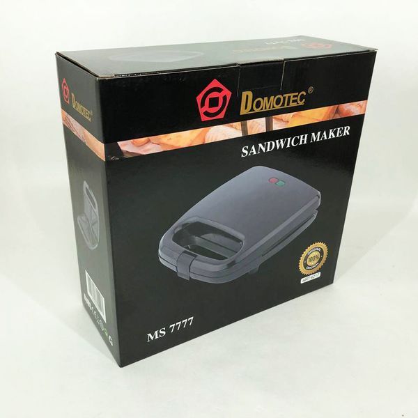 Сэндвичница DOMOTEC MS-7777, Электробутербродница, Сендвичница мультипекарь, Бутербродница электрическая 00018635 фото