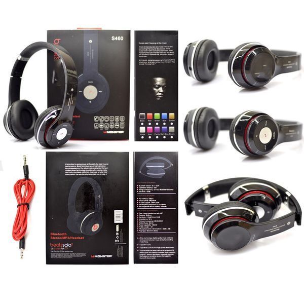 Беспроводные наушники S460 Bluetooth black с MP3 плеером черный 18-20000 Гц, Беспроводные блюз наушники 00023815 фото