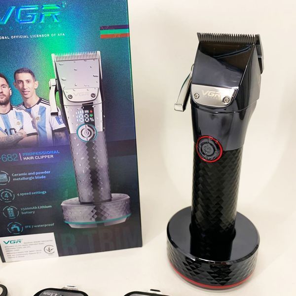 Професійна бездротова машинка для стрижки VGR V-682 RED тример для волосся 00015320 фото