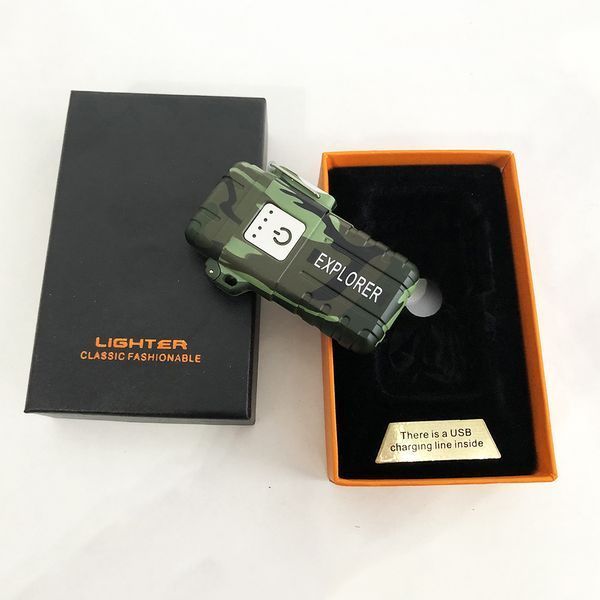 Запальничка імпульсна JL317 Explorer, Вітрозахисна запальничка, Запальничка юсб з гравіюванням 00023013 фото
