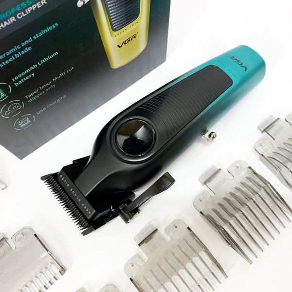 Акумуляторна машинка для стрижки vgr v-196 green 00014838 фото