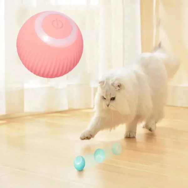 Іграшка для кішки USB smart м'яч-кулька PetGravity з хаотичним рухом та світловою панеллю 00021987 фото