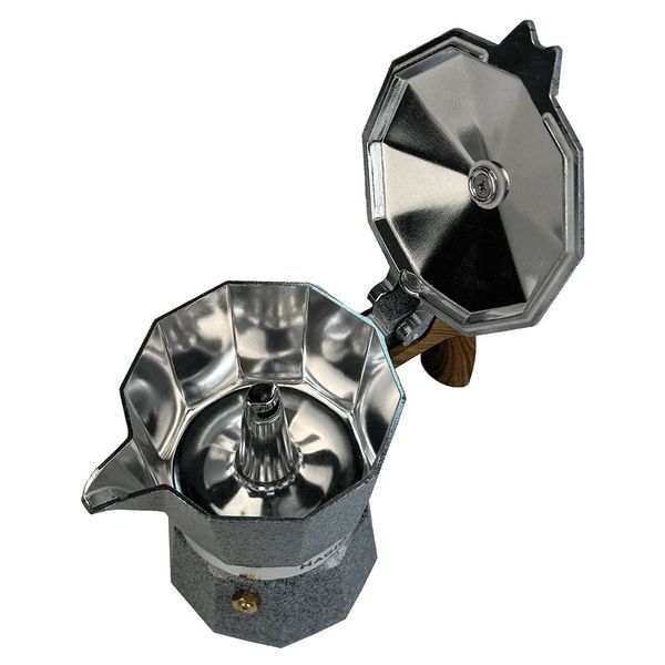 Гейзерная кофеварка Magio MG-1010 150 мл, гейзерная кофеварка для плиты, кофейник гейзерный 00019910 фото