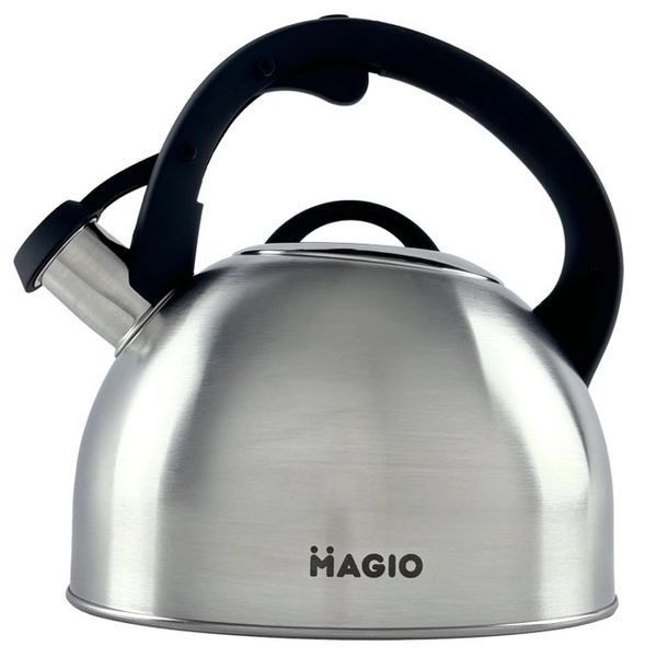 Чайник Magio MG-1192 2.5 л со свистком, металический чайник из нержавейки, чайники для плит 00018778 фото