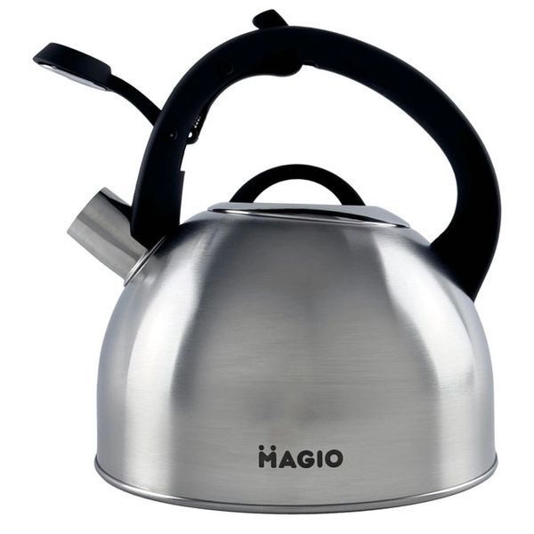 Чайник Magio MG-1192 2.5 л со свистком, металический чайник из нержавейки, чайники для плит 00018778 фото