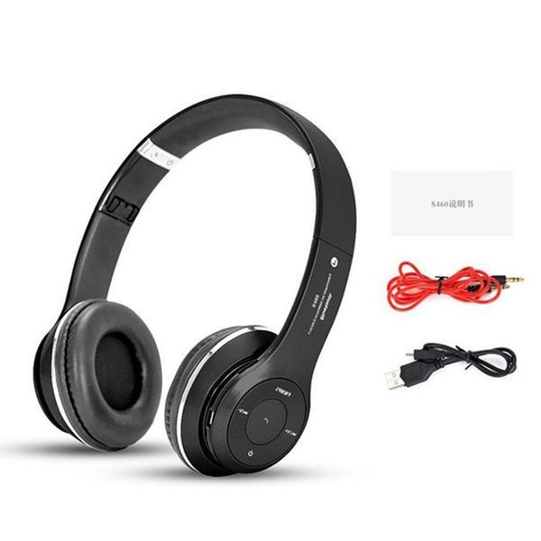 Беспроводные наушники S460 Bluetooth black с MP3 плеером черный 18-20000 Гц, Беспроводные блюз наушники 00023815 фото