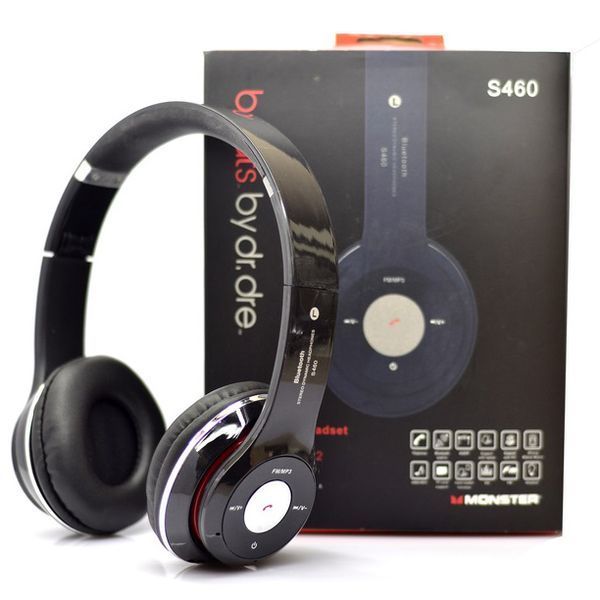Беспроводные наушники S460 Bluetooth black с MP3 плеером черный 18-20000 Гц, Беспроводные блюз наушники 00023815 фото